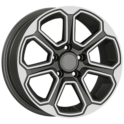6.5X15" PCD 4X108 AGT Wheels 15285 ET35 63.40 mm Matt Titan Diamond