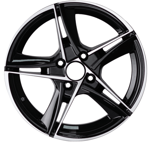 6.5X15" PCD 4X108 AGT Wheels 546 ET25 65.10 mm Hyper Black Diamond