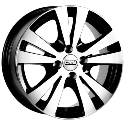 6.5X15" PCD 4X108 CMS 603 ET15 67.20 mm Diamond Black Gloss