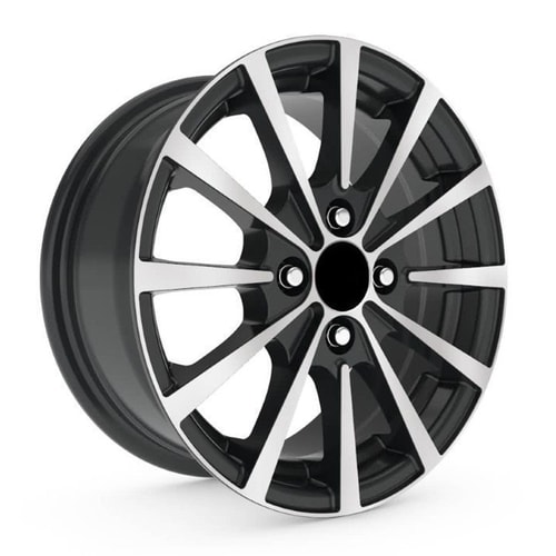 6.5X15" PCD 4X108 Kormetal 215 BLACK DIAMOND ET35 67.2 mm
