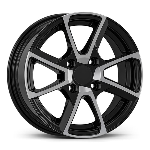 6.5X15" PCD 5X100 AGT Wheels 15040 67.10 mm Gloss Black Diamond
