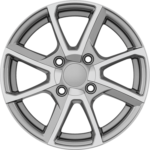 6.5X15" PCD 5X108 AGT Wheels 15040 67.10 mm Silver Diamond