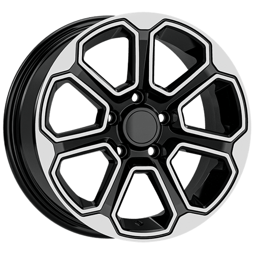 6.5X15" PCD 5X108 AGT Wheels 15285 ET35 63.40 mm Gloss Black Diamond