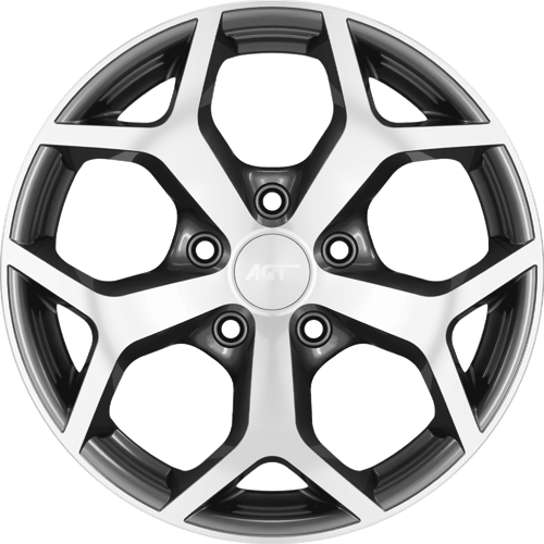 6.5X15" PCD 5X108 AGT Wheels 519  ET38 63.4 mm Titanium Diamond