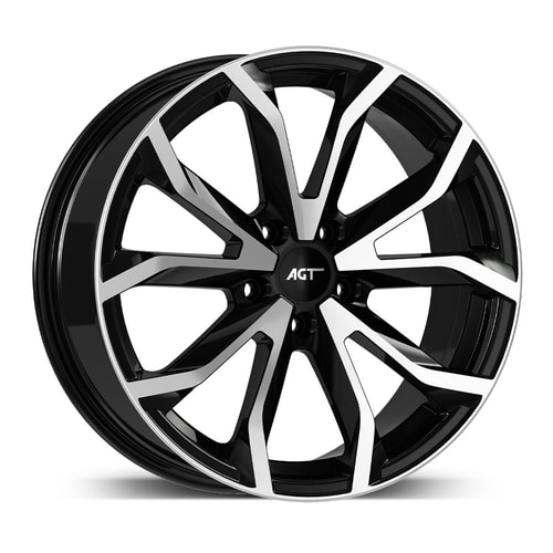 6.5X15" PCD 5X108 AGT Wheels 534-3  ET38 67.1 mm Black Diamond