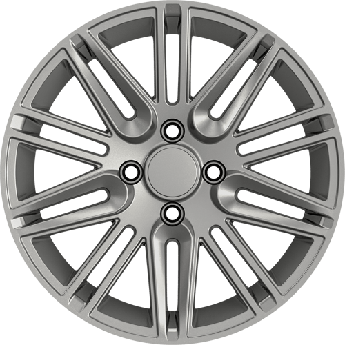 6.5X15" PCD4X100 AGT Wheels 15A01 ET73.1 Full Silver 73.1 mm