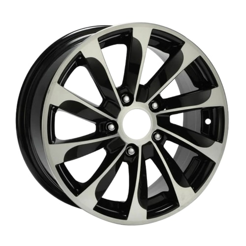 6.5X15" PCD4X100 AGT Wheels 531 ET35 Matt Black Diamond 67.1 mm