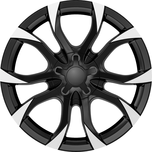 6.5X15" PCD4X108 AGT Wheels 502 ET25 Black Diamond 65.1 mm