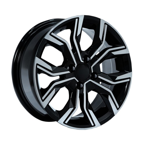 6.5X16" PCD 4X100 AGT Wheels 16158  ET35 67.1 mm Black Diamond