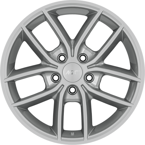 6.5X16" PCD 4X100 AGT Wheels 16255 ET38 Full Silver 67.10 mm