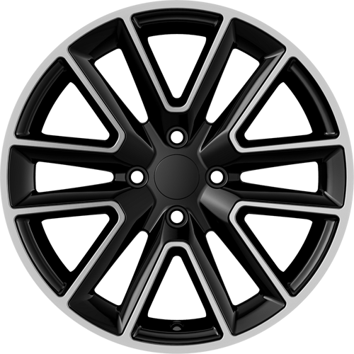 6.5X16" PCD 4X100 AGT Wheels 16274 ET37 66.10 mm Gloss Black Diamond