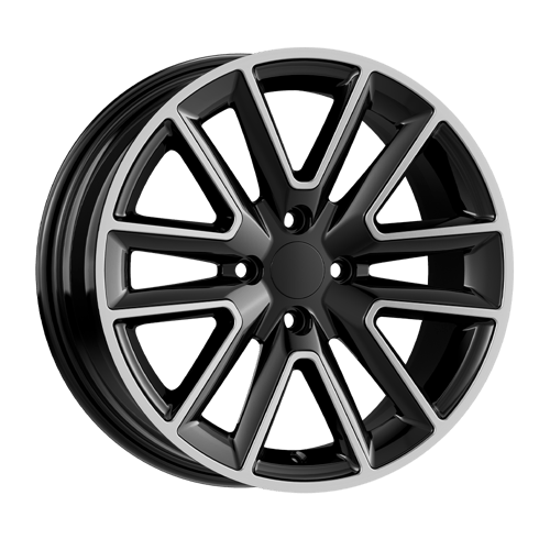 6.5X16" PCD 4X100 AGT Wheels 16274 ET37 67.10 mm Gloss Black Diamond