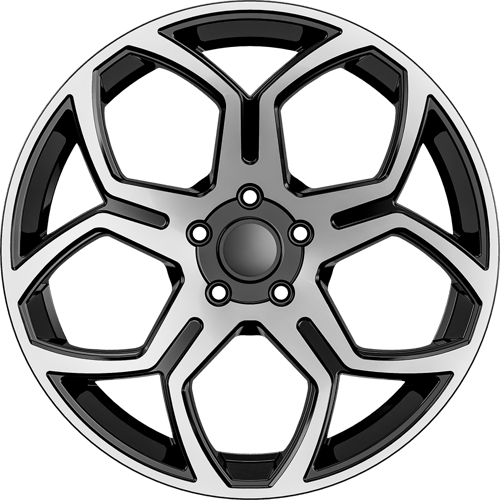 6.5X16" PCD 4X100 AGT Wheels STW618 67.10 mm Black Diamond