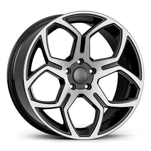 6.5X16" PCD 4X100 AGT Wheels STW618 67.10 mm Black Diamond