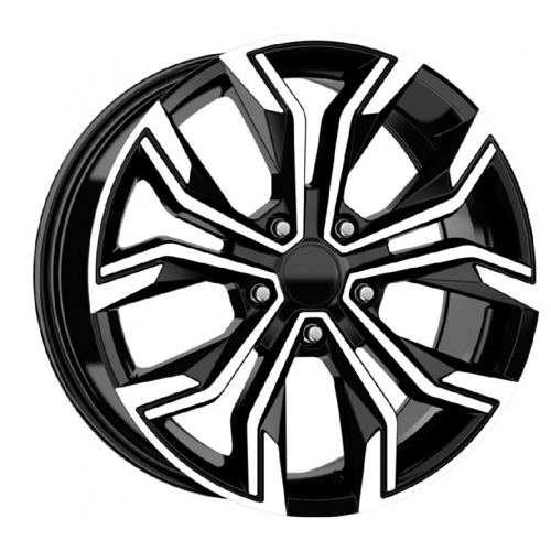 6.5X16" PCD 4X100 STW Wheels 618 BLCK DIAMOND ET35 67.1 mm