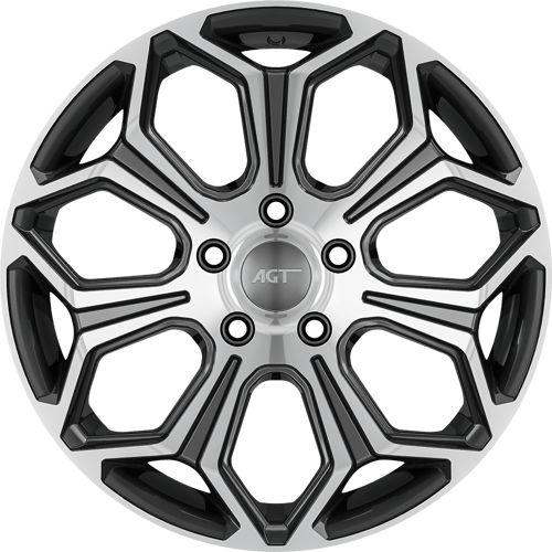 6.5X16" PCD 5X108 AGT Wheels 16263 63.40 mm Titan Diamond