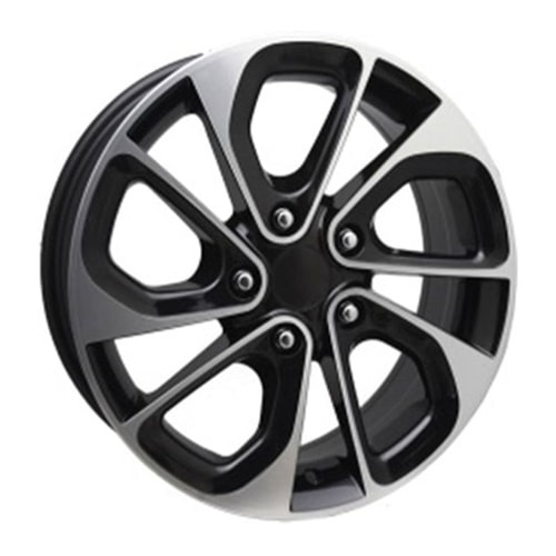 6.5X16" PCD 5X114.3 SLK SLK-1674 BLACK MACHINE ET37 66.1 mm