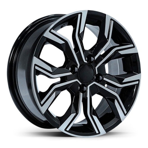 6.5X16" PCD 5X114 AGT Wheels 16158 ET40 67.10 mm Gloss Black Diamond