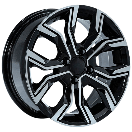 6.5X16" PCD 5X114 AGT Wheels 16158 ET40 67.10 mm Gloss Black Diamond