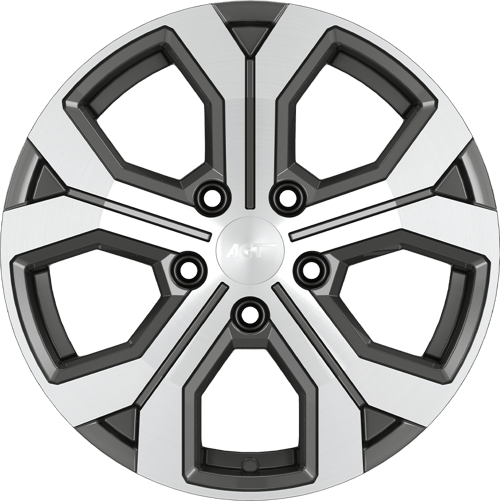 6.5X16" PCD 5X114 AGT Wheels 16260 Argent ET40 66.1 mm Matt Titan Diamond