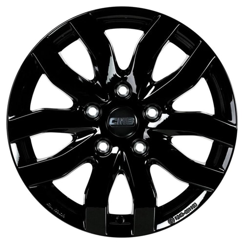 6.5X16" PCD 5X120 CMS 986 ET52 65.10 mm Complete Black Gloss