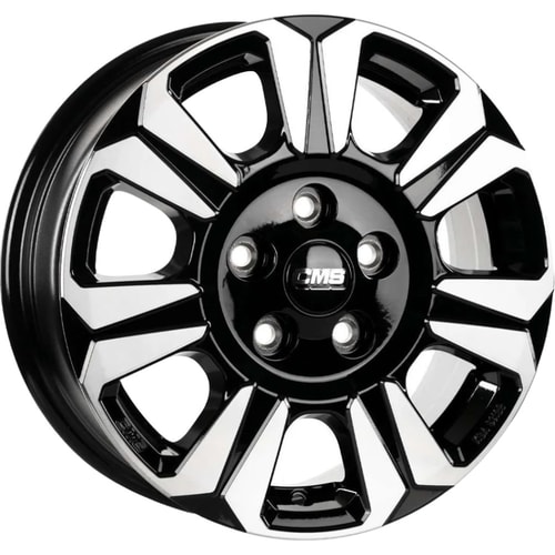 6.5X16" PCD 5X120 CMS CMS-1239-04 ET60 Diamond Black Gloss 65.1 mm