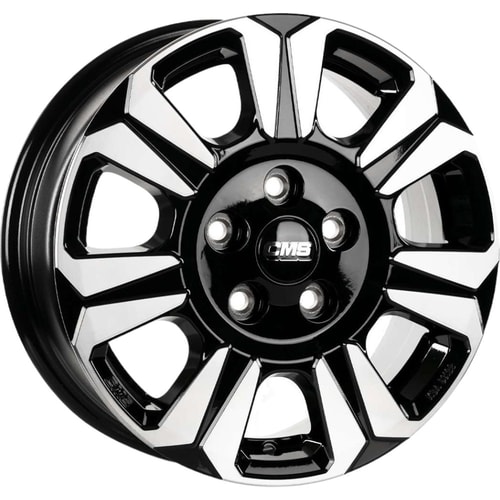 6.5X16" PCD 5X130 CMS CMS-1239-02 ET60 Diamond Black Gloss 89.1 mm