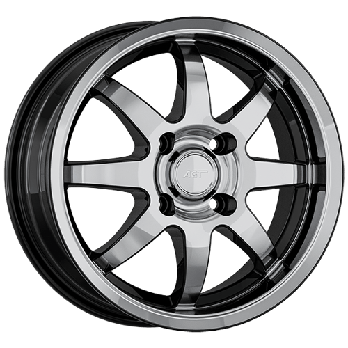 6.5X16" PCD 5X98 AGT Wheels 15025 ET36 58.10 mm Gloss Black Diamond