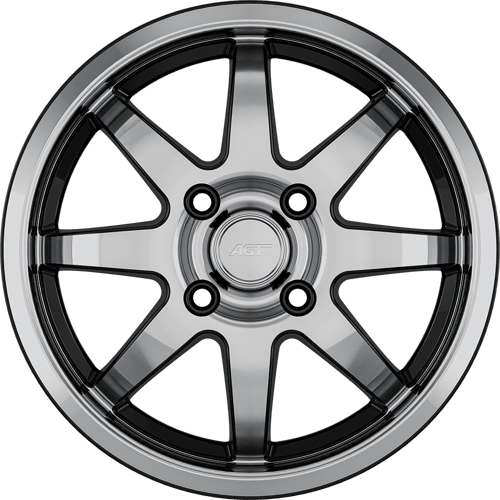 6.5X16" PCD 5X98 AGT Wheels 15025 ET36 58.10 mm Gloss Black Diamond