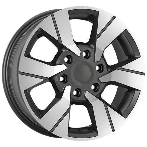 6.5X16" PCD 6X120 AGT Wheels 16282 ET50 74.50 mm Matt Titan Diamond