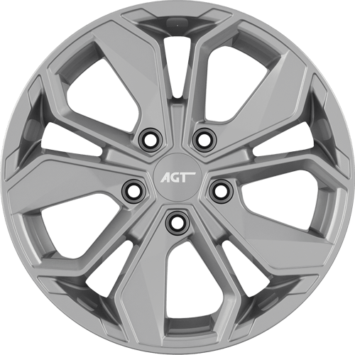 6.5X16" PCD4X100 AGT Wheels 16163 ET38 Full Silver 67.1 mm