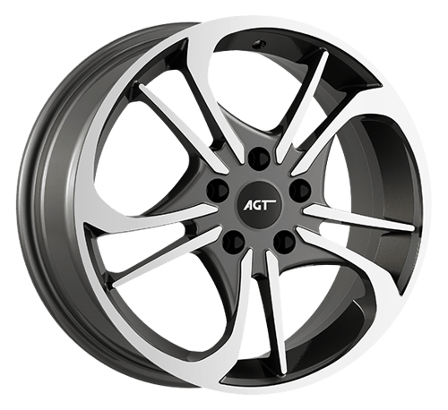 6.5X17" PCD 5X114 AGT Wheels 17253  ET50 67.10 mm TITAN DIAMOND
