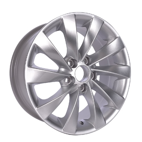 6.5X15" PCD 5x112 Kormetal Jant W015 Silver ET35 57.1 mm
