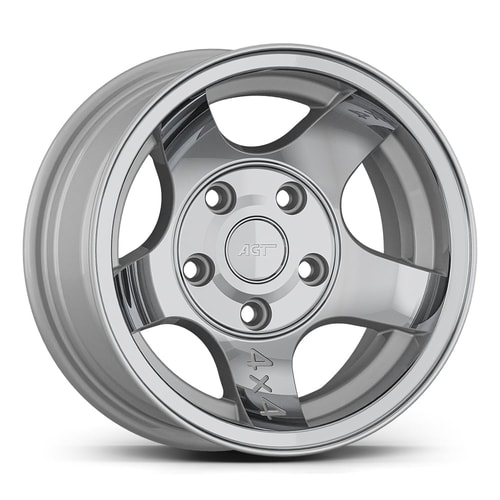 7.0X14" PCD 5X114 AGT Wheels 14035 83.10 mm Silver Diamond