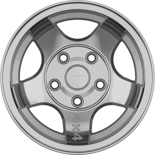 7.0X14" PCD 5X114 AGT Wheels 14035 83.10 mm Silver Diamond