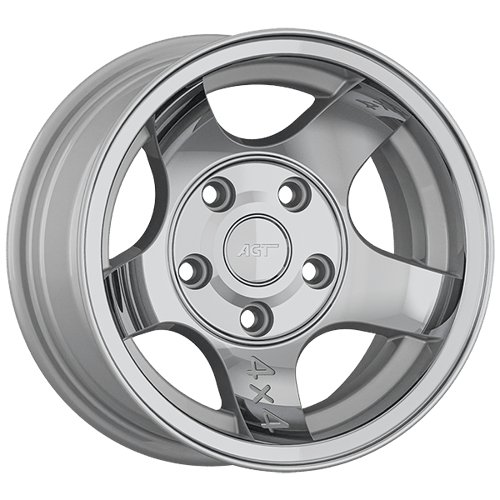 7.0X14" PCD 5X114 AGT Wheels 14035 83.10 mm Silver Diamond