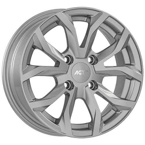 7.0X16" PCD 4X100 AGT Wheels 634  ET35 67.10 mm SILVER DIAMOND