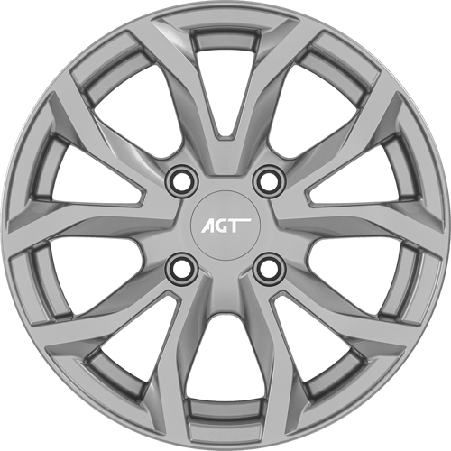 7.0X16" PCD 4X100 AGT Wheels 634  ET35 67.10 mm SILVER DIAMOND