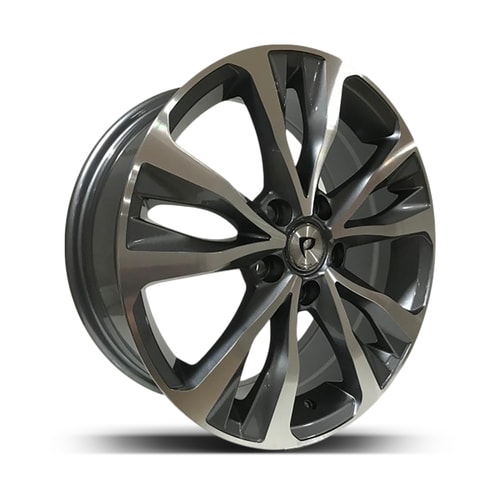 7.0X16" PCD 4X100 DJ DJ-636 ET35 Black Machined 67.1 mm