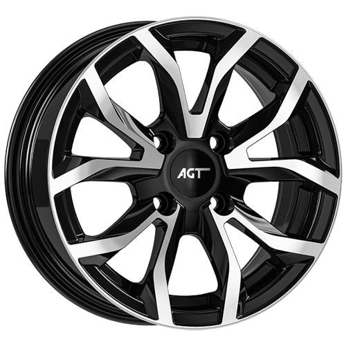 7.0X16" PCD 4X100 FD Wheels 634 ET35  67.1 mm BLACK DIAMOND