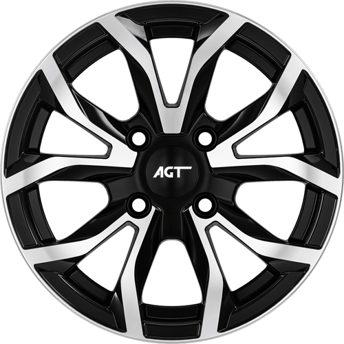 7.0X16" PCD 4X100 FD Wheels 634 ET35  67.1 mm BLACK DIAMOND