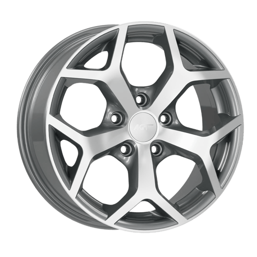 7.0X16" PCD 4X108 AGT Wheels 16019 ET35 63.40 mm Gun Metal Diamond