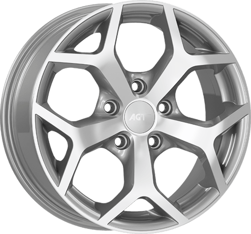 7.0X16" PCD 4X108 AGT Wheels 619  ET38 63.40 mm Gun Metal Diamond