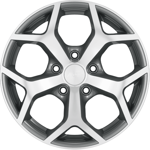 7.0X16" PCD 4X108 AGT Wheels 619  ET38 63.40 mm Gun Metal Diamond