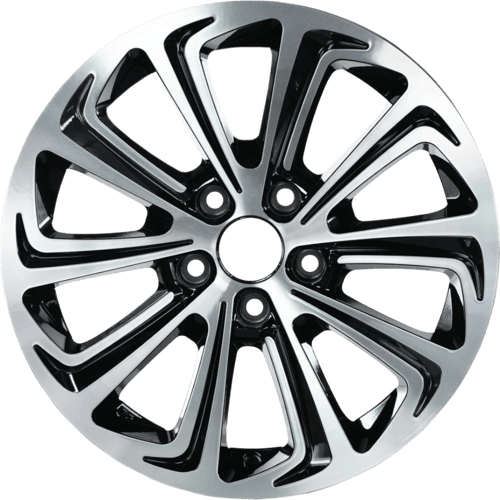 7.0X16" PCD 4X108 EMR Wheels EMR-G690-89 ET35 BLACK DIAMOND 63.4 mm