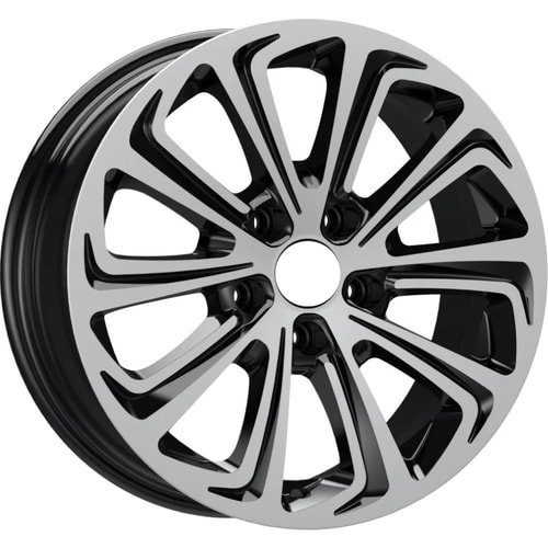 7.0X16" PCD 4X108 EMR Wheels EMR-G690-89 ET35 BLACK DIAMOND 63.4 mm
