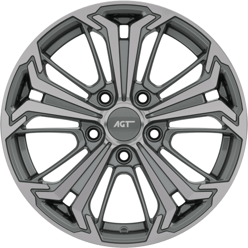 7.0X16" PCD 5X108 AGT Wheels 16267 ET45 67.1 mm Titan Diamond