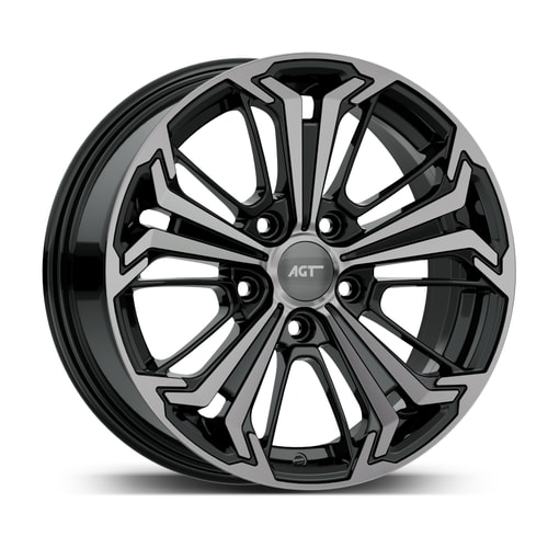 7.0X16" PCD 5X108 AGT Wheels 16267 ET45 67.10 mm Black Diamond