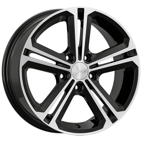 7.0X16" PCD 5X112 AGT Wheels 16291 ET40 57.10 mm Gloss Black Diamond