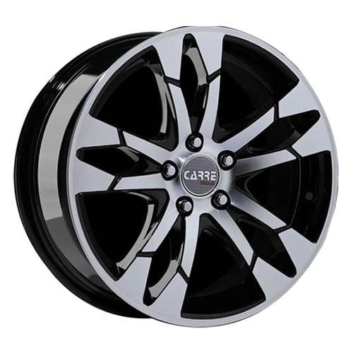 7.0X16" PCD 5X112 Techline TECHLINE-CRS-612 BLACK DIAMOND ET35 66.6 mm